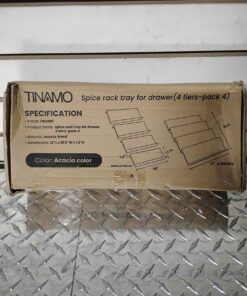 Spice rack tray for drawer