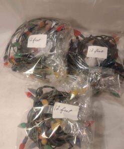 Qty 3 ....12 foot sections of Christmas lights