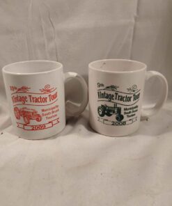 2008 and 2009 vintage tractor tour, commerative mugs