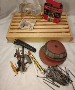 Assorted nails safety goggles etc etc