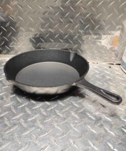 Large cast iron frying pan
