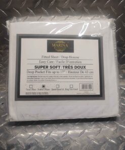 Marina fitted white sheet