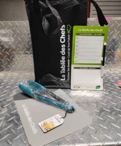 Promo insulated lunch bag solid tongs magnetic grocery list and flexible light duty cutting board