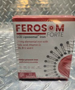 Ferosom iron with vitamin b d and c