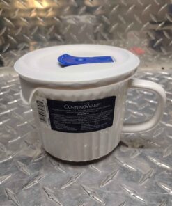 CorningWare soup mug with vented lid