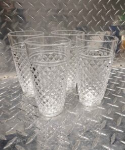 4 clear glasses