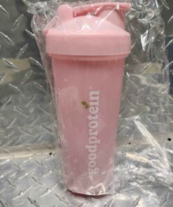 Pink good protein shaker bottle