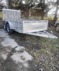 Double axle aluminum trailer 6x 12 wood floor with ownership