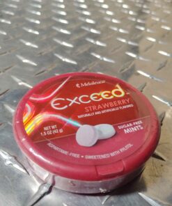 Exceed strawberry flavor sugar-free mints good until 03/28