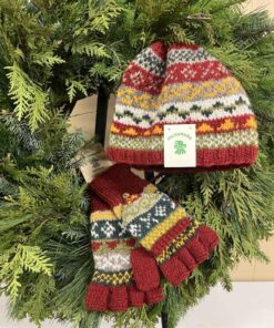 Ladies Hat and Mitts Set