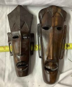 Hand-carved African Masks (2)