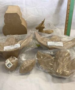 Box of Paper Mache Christmas Crafts