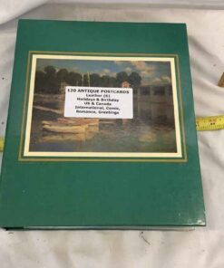 120 Antique Postcards in album