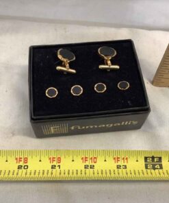 Fumagallis cuff links and shirt buttons