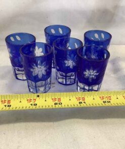 Bohemian Cobalt shot glasses