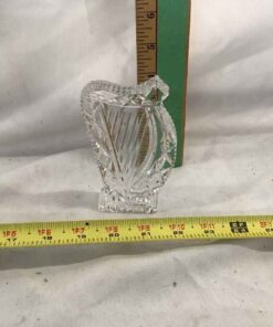 Harp Paperweight clear glass