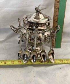 Monarch Plate 12 Spoon Caddy (re-silvered)