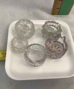 Assorted glass salts (5)