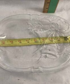 Glass serving tray - Christmas Bells