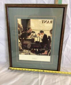 Framed Art Norman Rockwell “Saying Grace” 17” x 21”