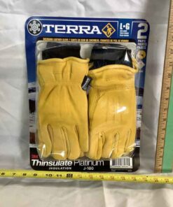 Terra Deerskin Gloves 2pk size Lg