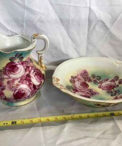 Limoges Pitcher and Bowl