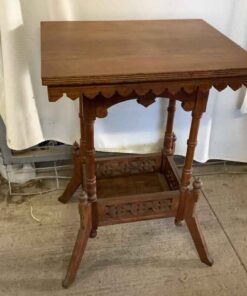 Antique Ornate Hall Table 22” x 18” x 31