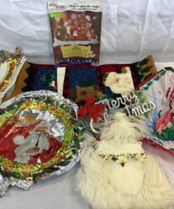Christmas hanging bag, Window dressings & more.