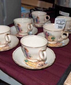 1954 Royal Winton Opera Scenes Demitasse cups and saucers