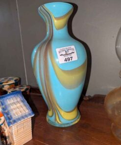 Vintage Murano Style Art Glass Vase