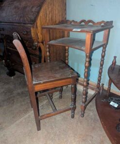 Antique Telephone table and chair