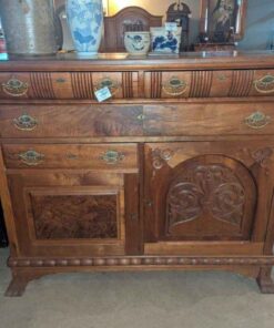 Antique Relief carved Sideboard