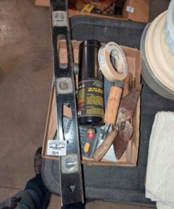 Benz 0 matic tank, trowels, level, tape, etc