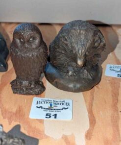 Owl and Hedgehog figures