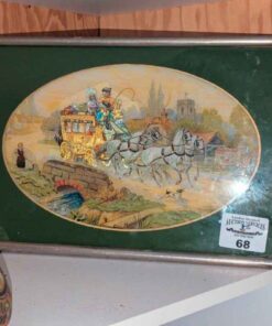 Reverse Painted foil Art on Serving Tray