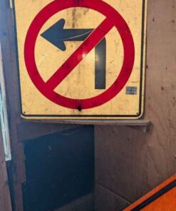 No left Turn Sign