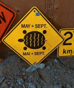 Turtle Crossing Road sign