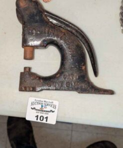 F.H Smith MFG co Universal Antique cast iron hand rivet press "Gem set"