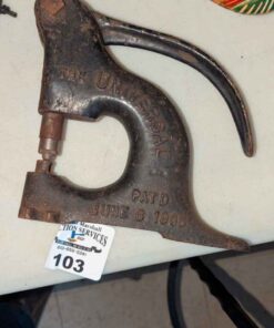 F.H Smith MFG Co Gem Set/ Cast hand press