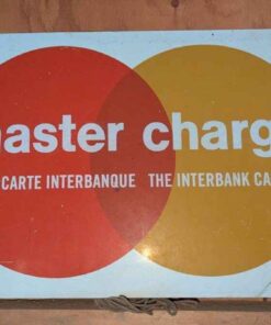 Mastercharge advertising sign
