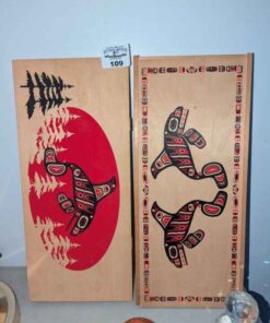 Bentwood box with Orca Theme covers