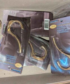 Brass finish coat hooks & Shower Curtain hooks