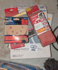 Sanding discs, belts and sheets