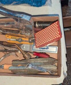 Hand tools, torch, construction stapler, etc