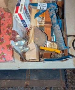 Zip ties, chalk line, caulking applicator, hand tools, etc