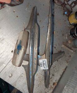 Vintage 1950's Chevrolet chrome Hood Ornament & Chevrolet side light assembly