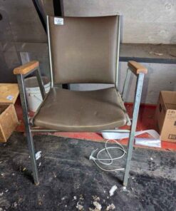 Chrome legged office chair