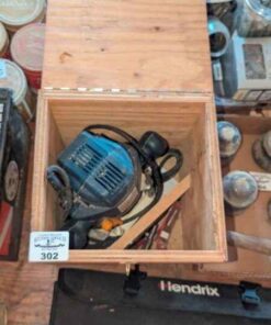 Ryobi router in wooden box