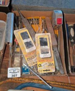 Velcro fasteners, files, zip ties, Measure tape, etc