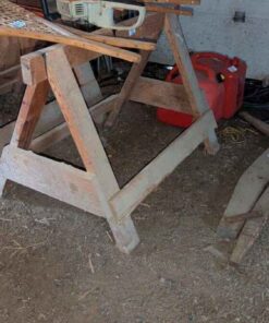 Pair of Wooden Saw horses